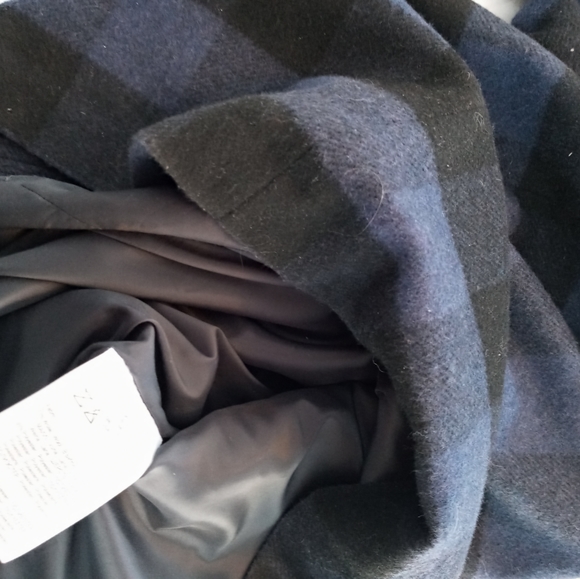 More & More Blue Wool Plaid Dress - Picture 2 of 11